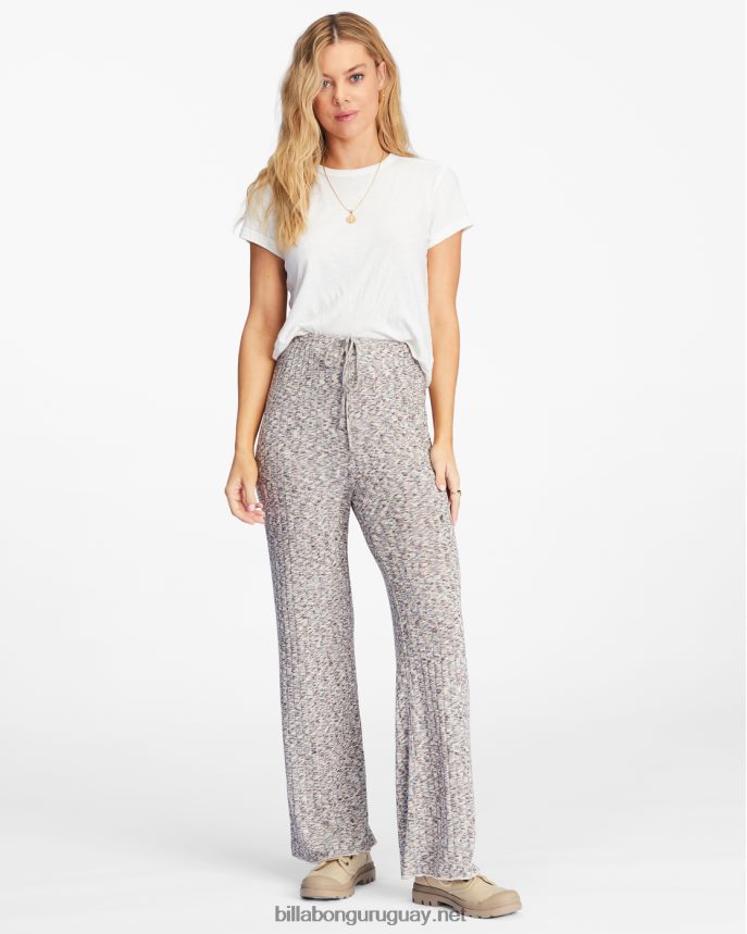 tan fácil pantalones de punto de talle alto y pernera ancha mujer multi DR68442215 Billabong