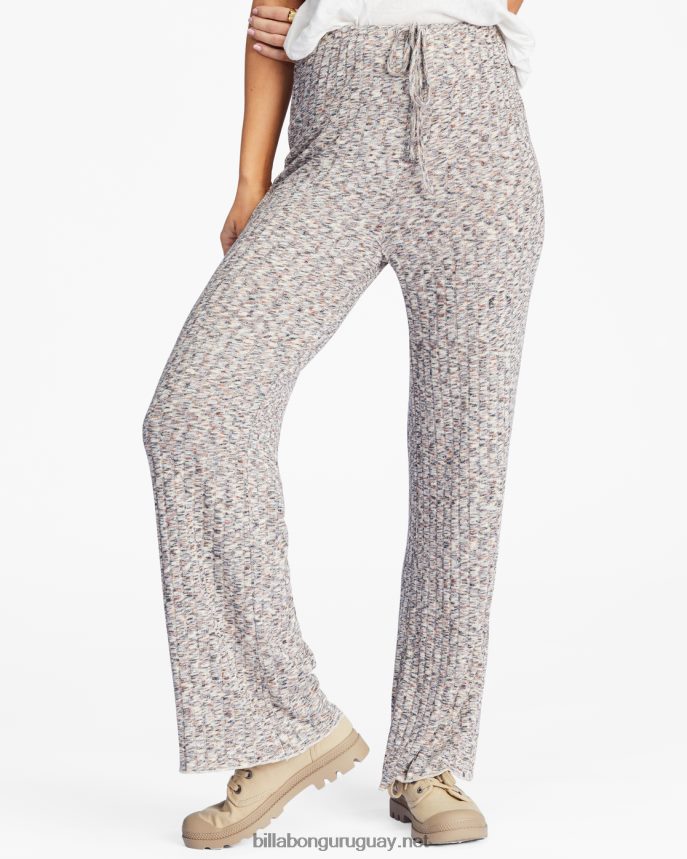 tan fácil pantalones de punto de talle alto y pernera ancha mujer multi DR68442215 Billabong