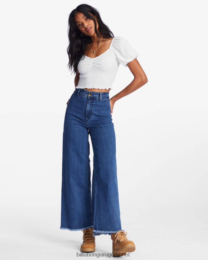 vaqueros free fall índigo con pernera ancha mujer neblina oscura DR68441931 Billabong