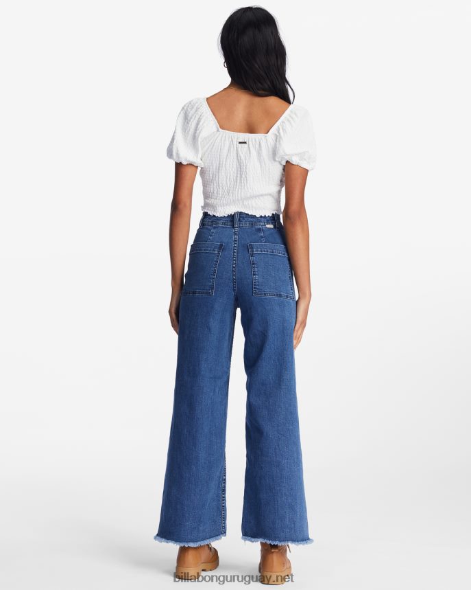 vaqueros free fall índigo con pernera ancha mujer neblina oscura DR68441931 Billabong
