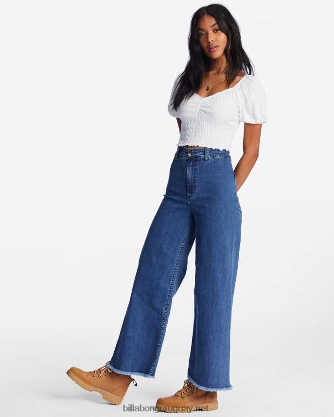 vaqueros free fall índigo con pernera ancha mujer neblina oscura DR68441931 Billabong