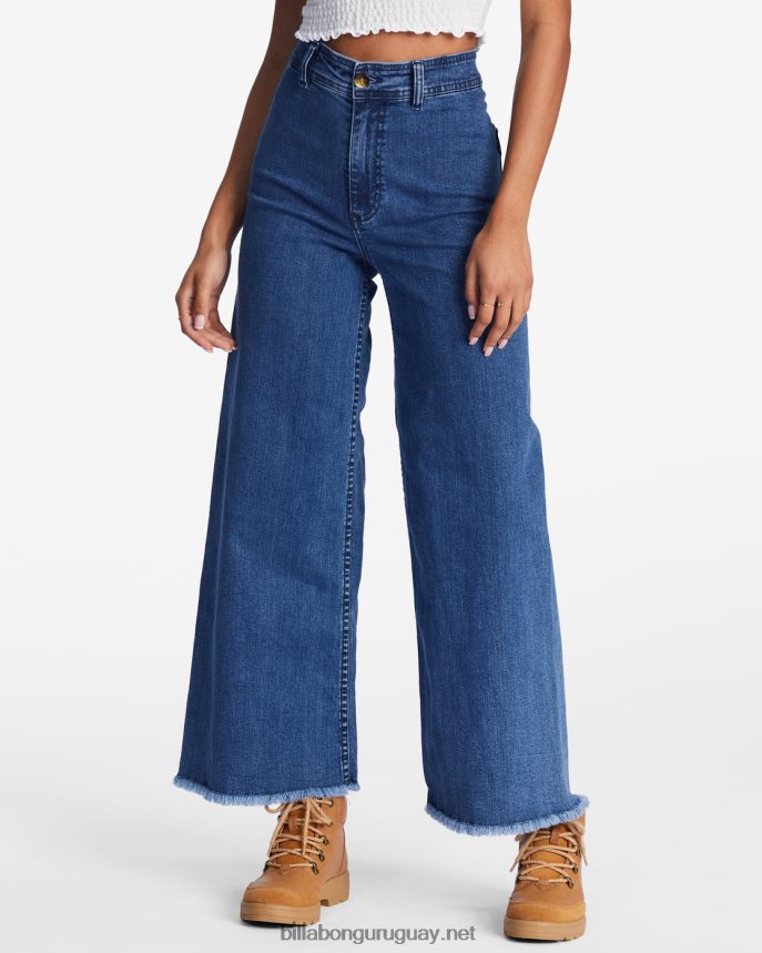 vaqueros free fall índigo con pernera ancha mujer neblina oscura DR68441931 Billabong