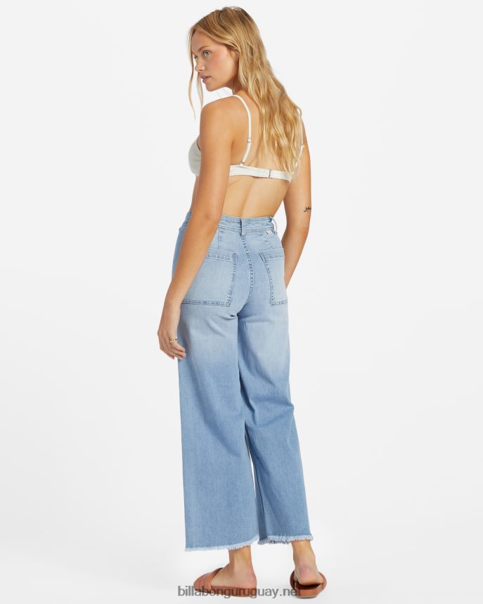 vaqueros free fall índigo con pernera ancha mujer spray de surf DR68441868 Billabong