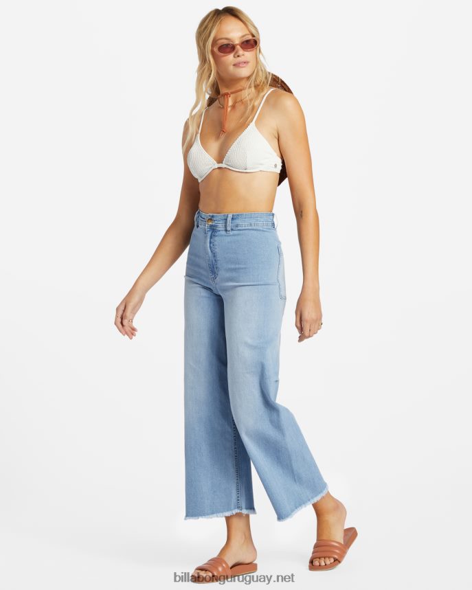 vaqueros free fall índigo con pernera ancha mujer spray de surf DR68441868 Billabong
