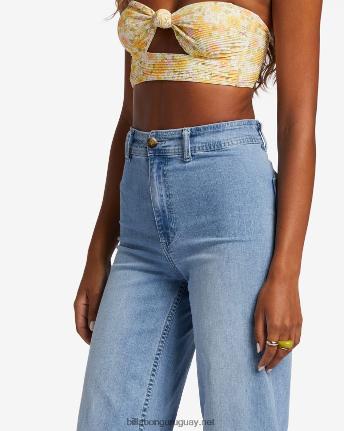 vaqueros free fall índigo con pernera ancha mujer spray de surf DR68441868 Billabong