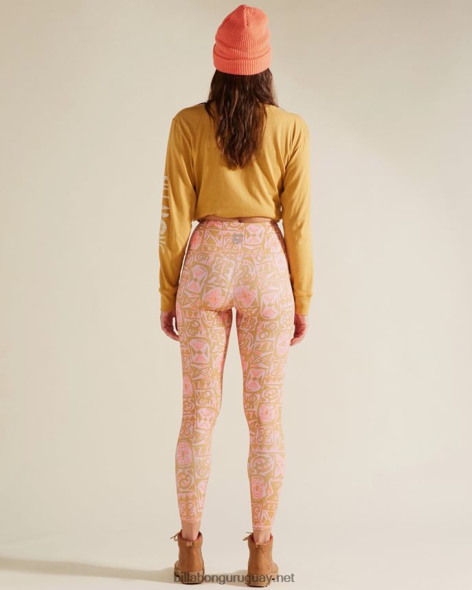 a/div aventura legging leggins de talle alto mujer Rosa salvaje DR68442332 Billabong