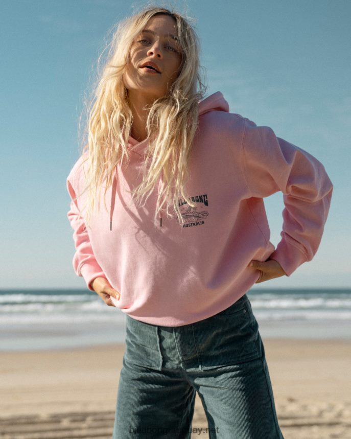 buenas olas rio sudadera con capucha mujer Rosa suave DR68441882 Billabong