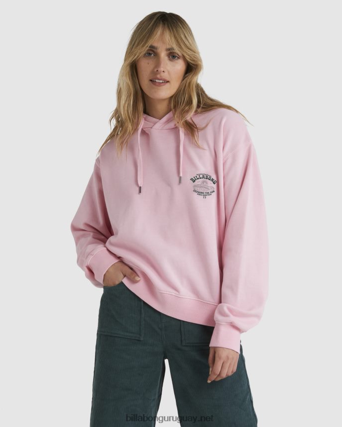 buenas olas rio sudadera con capucha mujer Rosa suave DR68441882 Billabong
