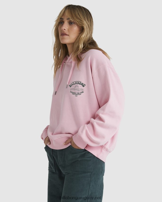 buenas olas rio sudadera con capucha mujer Rosa suave DR68441882 Billabong