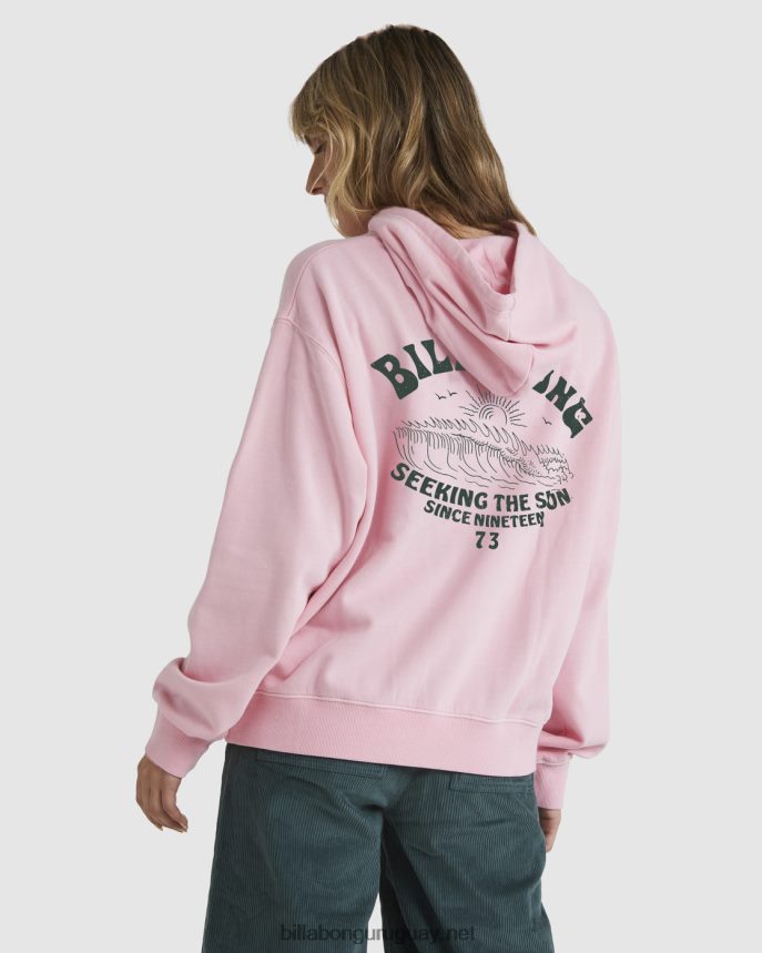 buenas olas rio sudadera con capucha mujer Rosa suave DR68441882 Billabong
