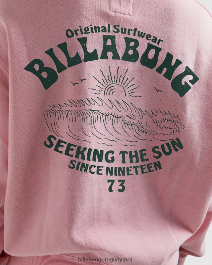 buenas olas rio sudadera con capucha mujer Rosa suave DR68441882 Billabong