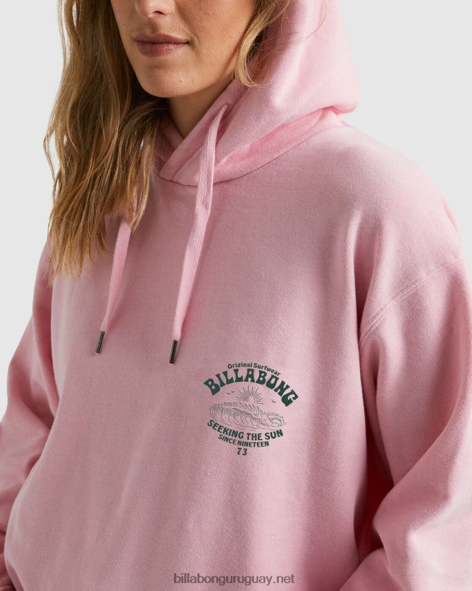 buenas olas rio sudadera con capucha mujer Rosa suave DR68441882 Billabong