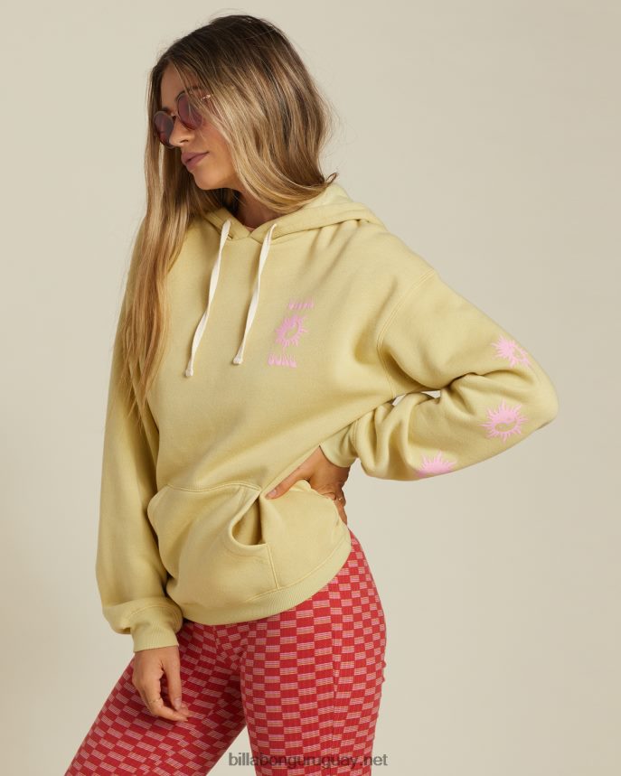 como arriba es abajo sudadera con capucha gráfica mujer cactus descolorido DR68442222 Billabong