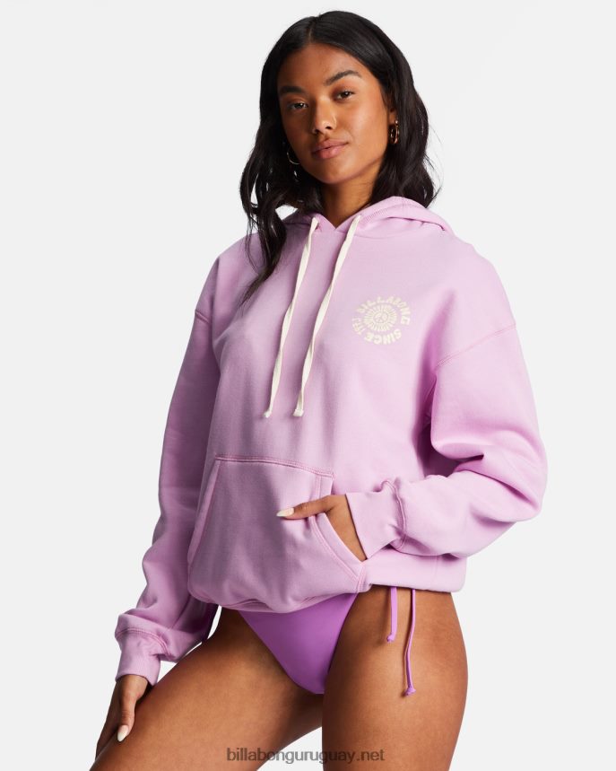 paz fuera sudadera con capucha mujer sueño lila DR68442157 Billabong