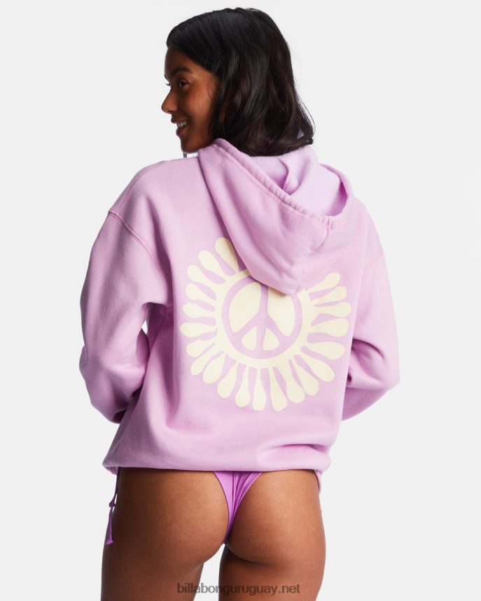 paz fuera sudadera con capucha mujer sueño lila DR68442157 Billabong