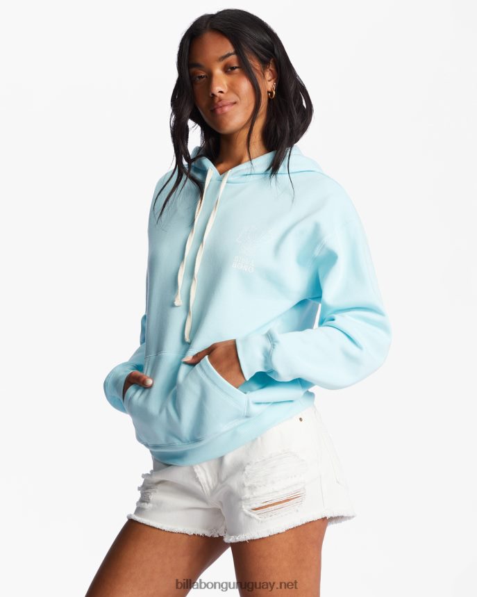 sudadera con capucha irradiar amor mujer agua pura DR68442202 Billabong