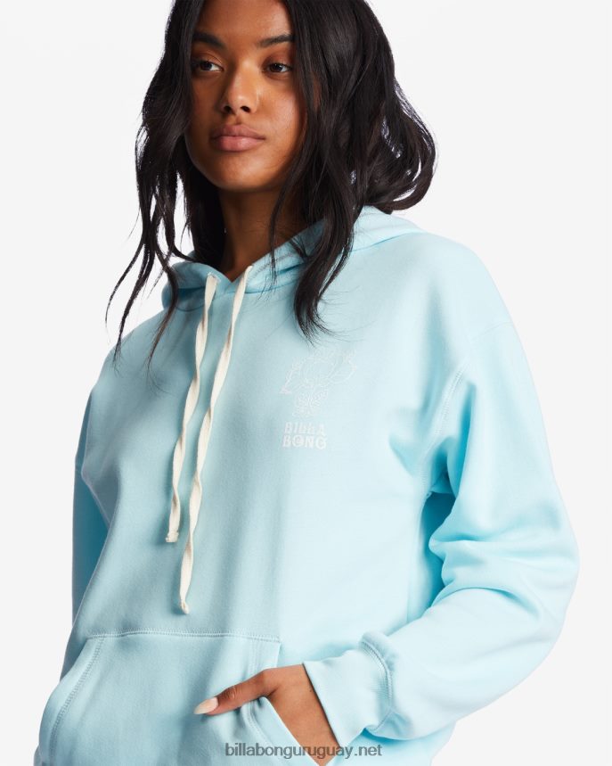 sudadera con capucha irradiar amor mujer agua pura DR68442202 Billabong