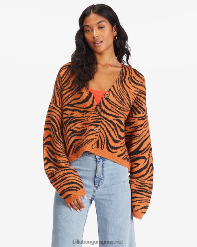 cárdigan corto wild one mujer arcilla del desierto DR68442245 Billabong