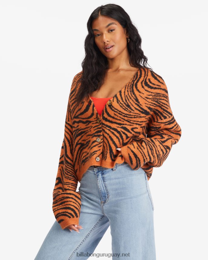 cárdigan corto wild one mujer arcilla del desierto DR68442245 Billabong