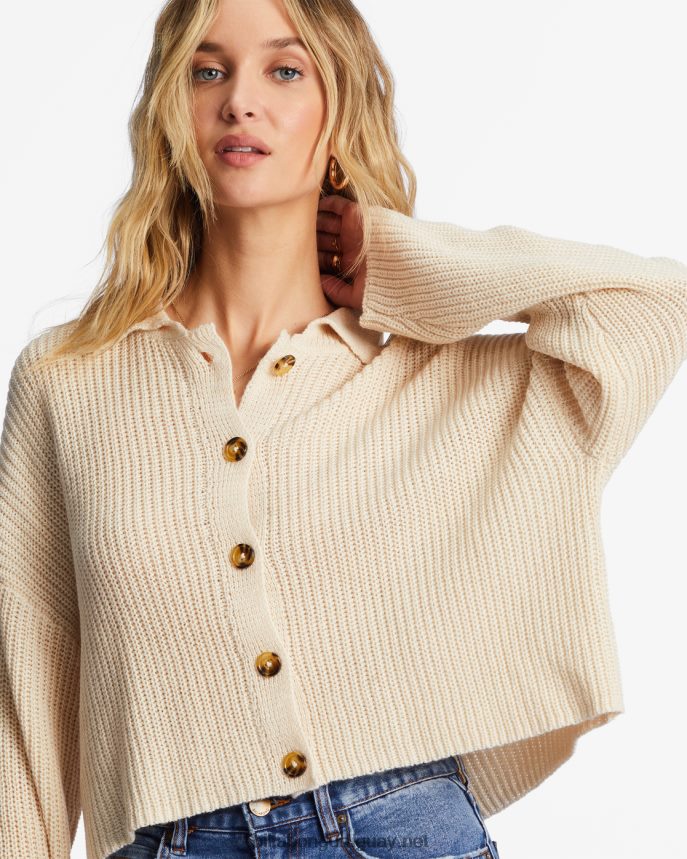 manténgase actualizado suéter acogedor mujer gorra blanca DR68442153 Billabong