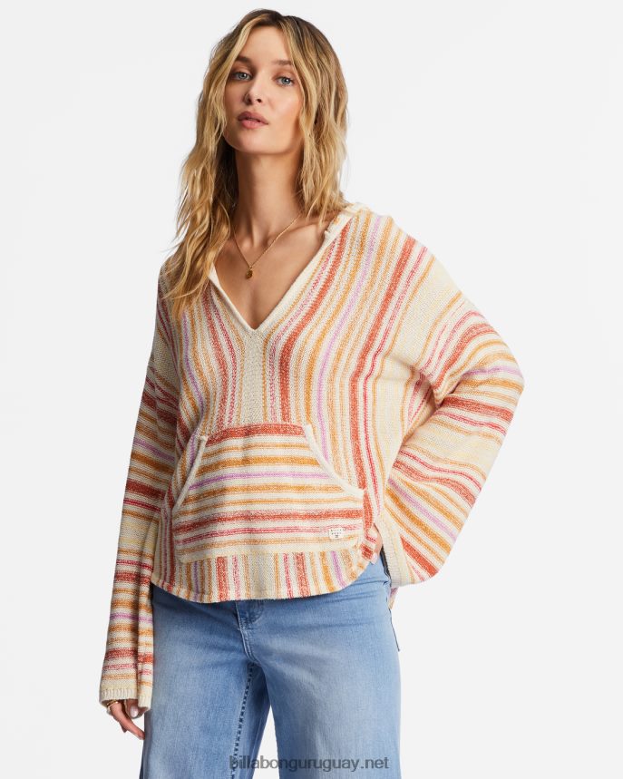 suéter con capucha de playa baja mujer amapola brillante DR68442006 Billabong