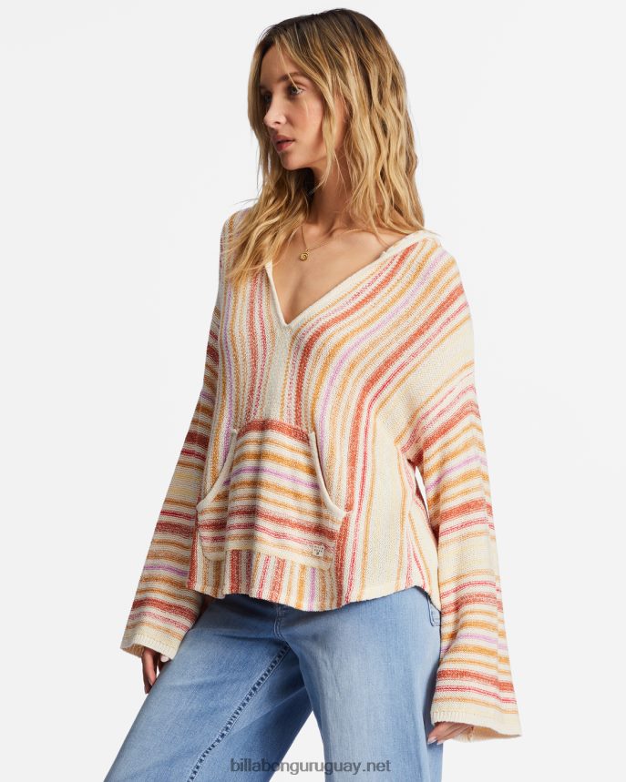 suéter con capucha de playa baja mujer amapola brillante DR68442006 Billabong