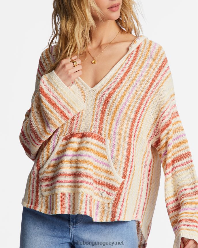 suéter con capucha de playa baja mujer amapola brillante DR68442006 Billabong