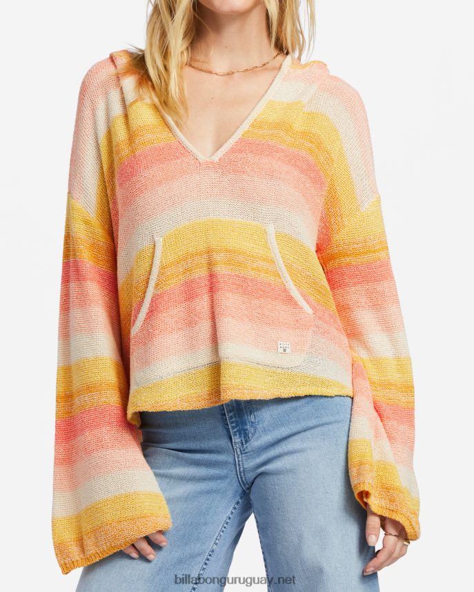 suéter con capucha de playa baja mujer pastel de durazno DR68441862 Billabong