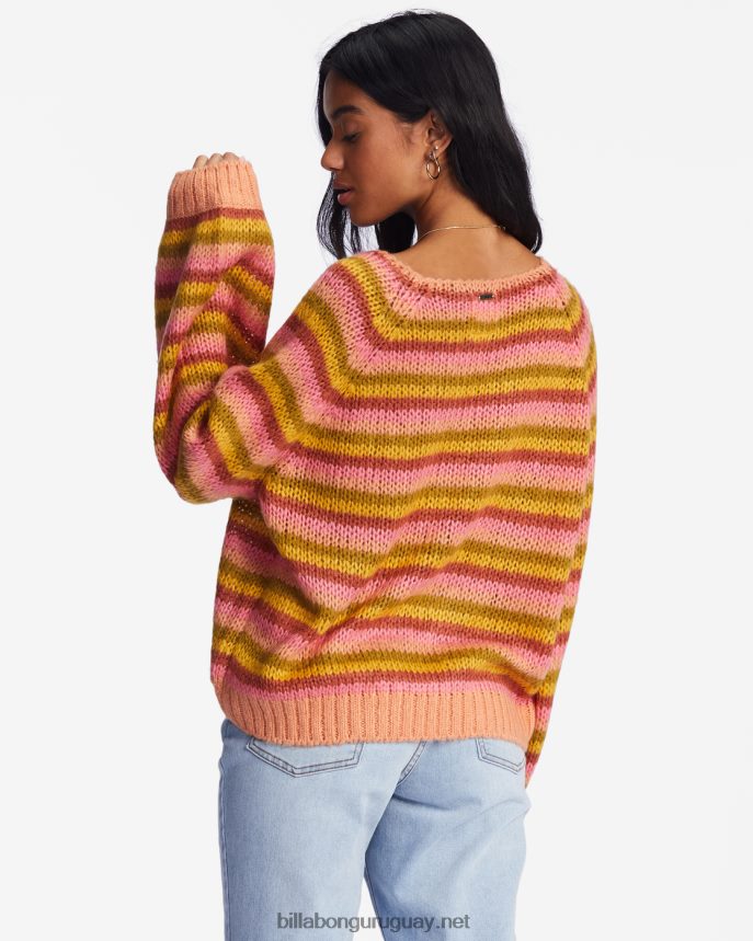 suéter con cuello en V obvio mujer puesta de sol del cañón DR68442229 Billabong
