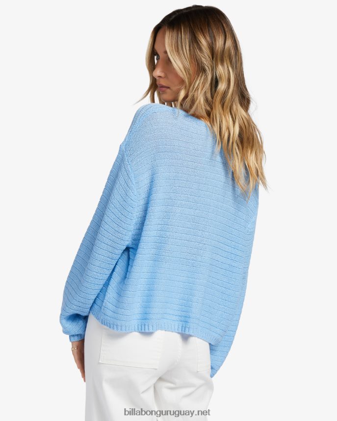 suéter de todos los días mujer aturdimiento azul DR68441847 Billabong