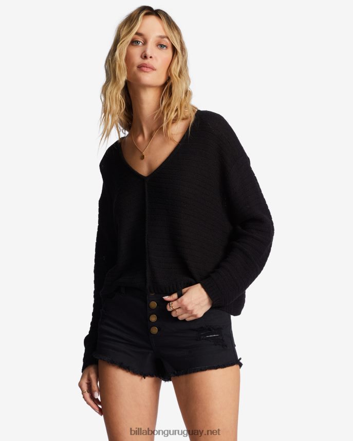 suéter de todos los días mujer guijarro negro DR68442003 Billabong