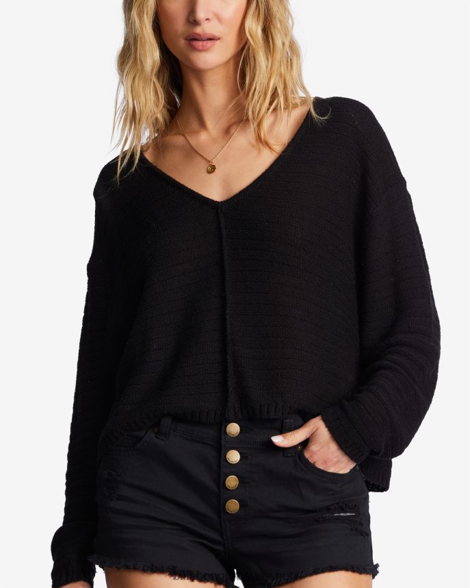 suéter de todos los días mujer guijarro negro DR68442003 Billabong