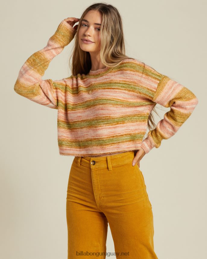 suéter ligeramente corto tan encantado mujer cálidos rayos DR68442228 Billabong