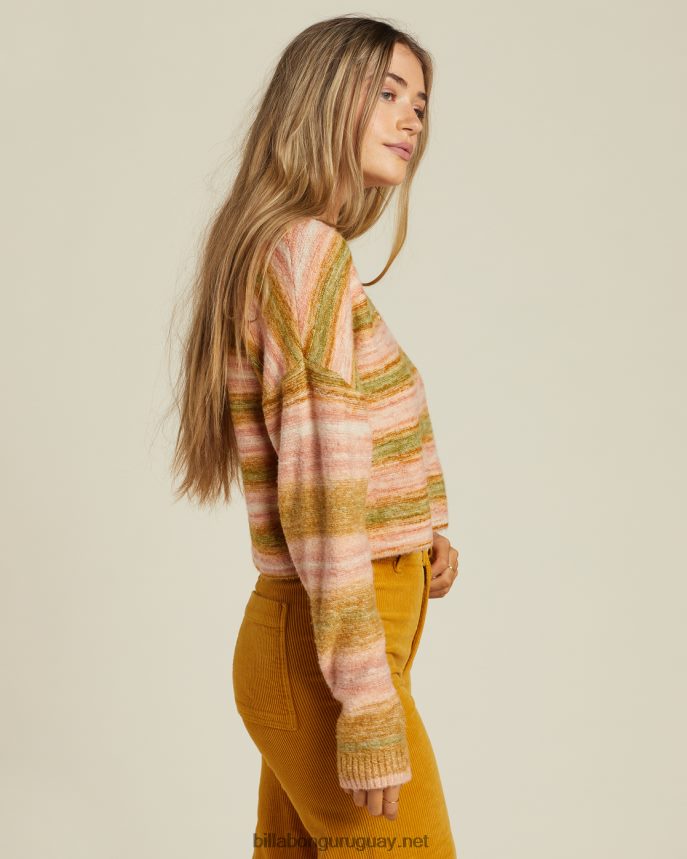 suéter ligeramente corto tan encantado mujer cálidos rayos DR68442228 Billabong