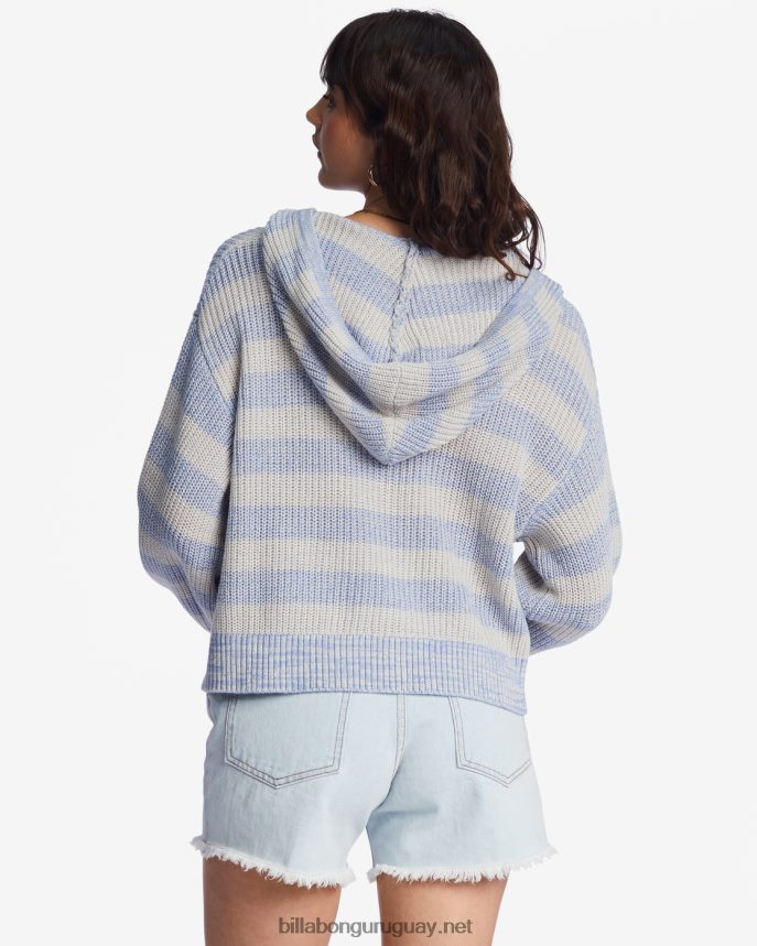 suéter mas amor con cuello en v y capucha mujer buenas mareas DR68442156 Billabong