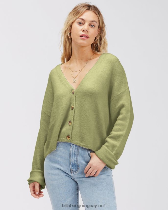 suéter tipo cárdigan corto short n sweet 2 mujer palta DR68442311 Billabong