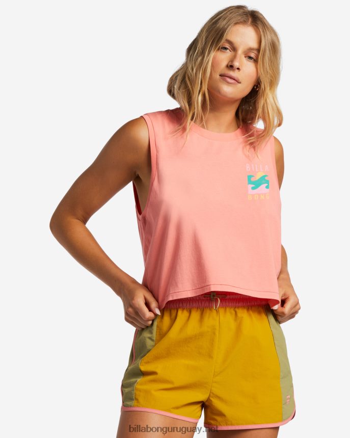 camiseta sin mangas a/div mujer coral dulce DR68441774 Billabong