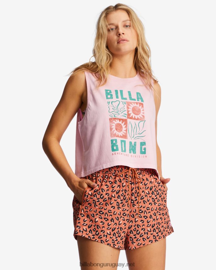 camiseta sin mangas a/div mujer senderos rosas DR68442103 Billabong