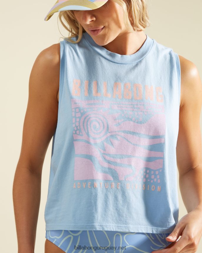 camiseta sin mangas a/div mujer viajero de blues DR68442827 Billabong