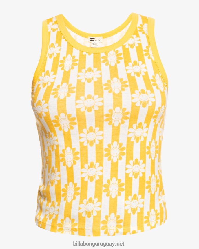 camiseta sin mangas billabong x smiley pequeñas sonrisas mujer días más brillantes DR68442147