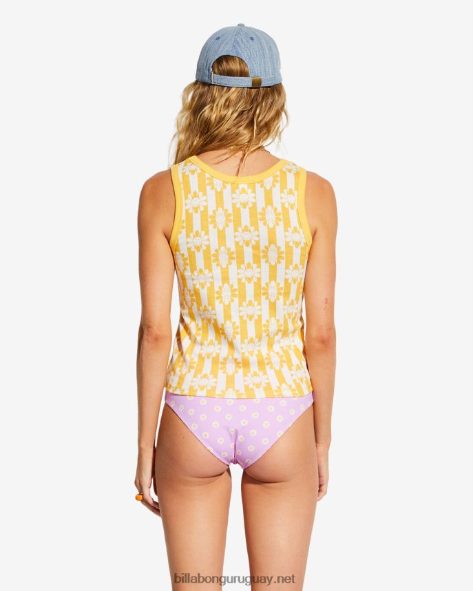 camiseta sin mangas billabong x smiley pequeñas sonrisas mujer días más brillantes DR68442147