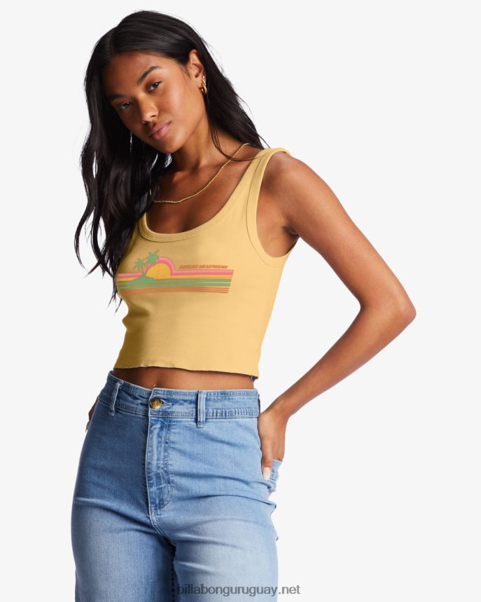 camiseta sin mangas corta con rayos de sol mujer recién exprimido DR68442002 Billabong