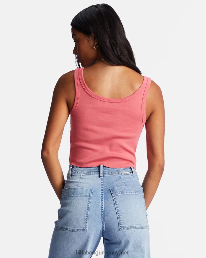 camiseta sin mangas corta sigue brillando mujer Rosa suave DR68442192 Billabong