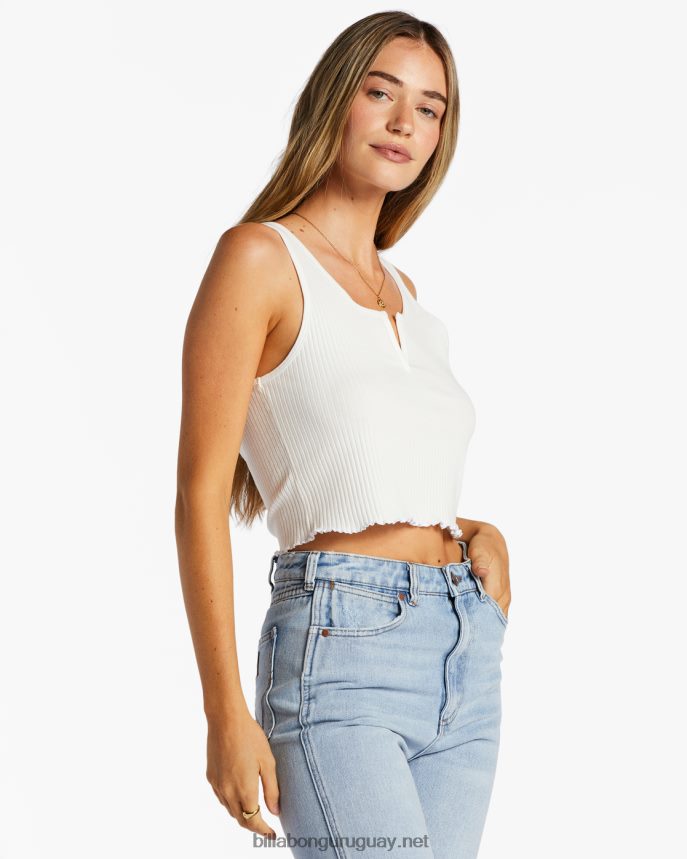 camiseta sin mangas de canalé mujer cristal de sal DR68441756 Billabong