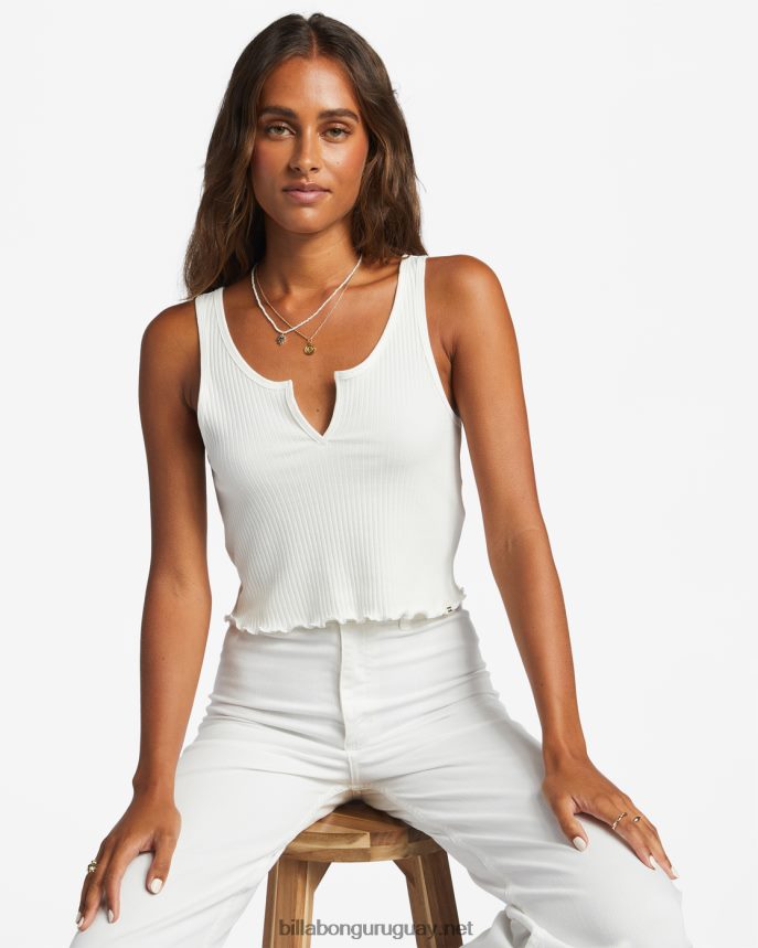 camiseta sin mangas de canalé mujer cristal de sal DR68441756 Billabong