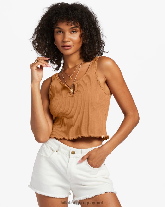 camiseta sin mangas de canalé mujer especia de verano DR68441797 Billabong