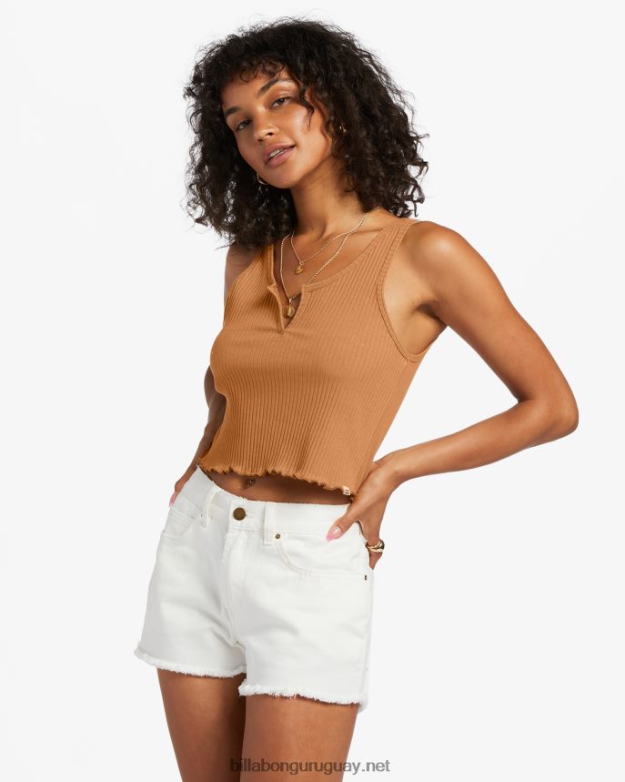 camiseta sin mangas de canalé mujer especia de verano DR68441797 Billabong