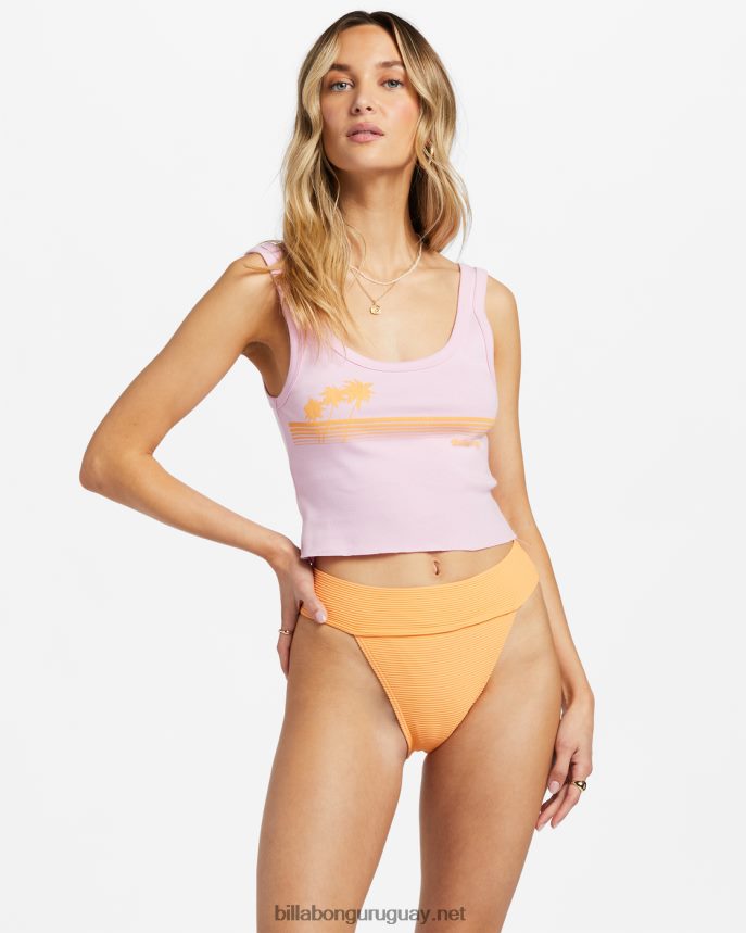 camiseta sin mangas de días dorados mujer senderos de color rosa claro DR68441921 Billabong