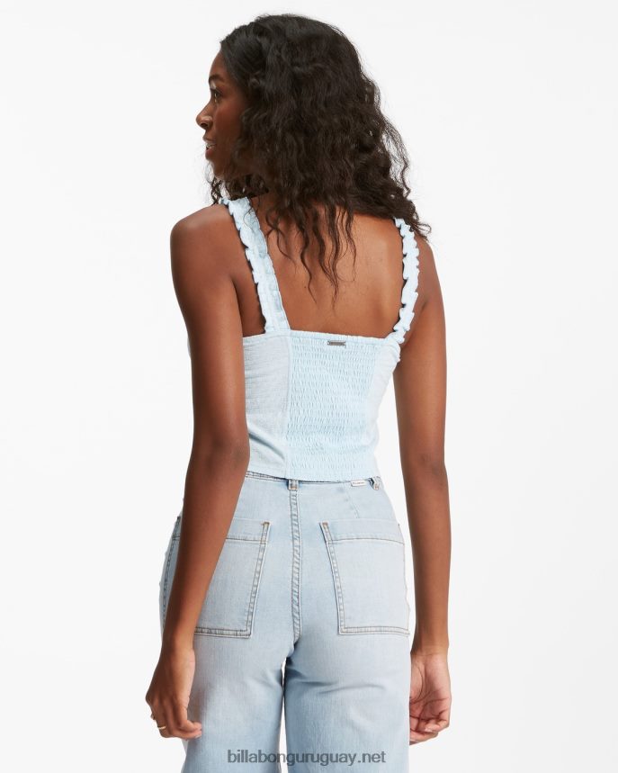 dulce camiseta sin mangas de punto de verano mujer cielo matutino DR68442246 Billabong