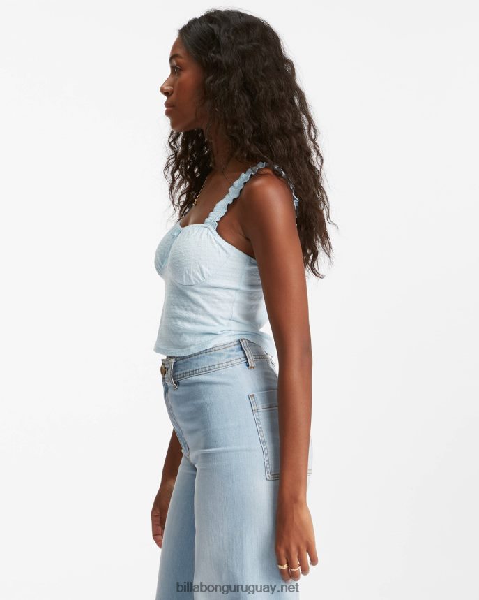 dulce camiseta sin mangas de punto de verano mujer cielo matutino DR68442246 Billabong